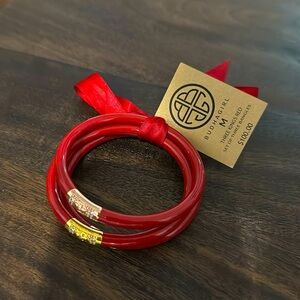 BUDHAGIRL Three Kings red -3 bangles BNWT!sz M
